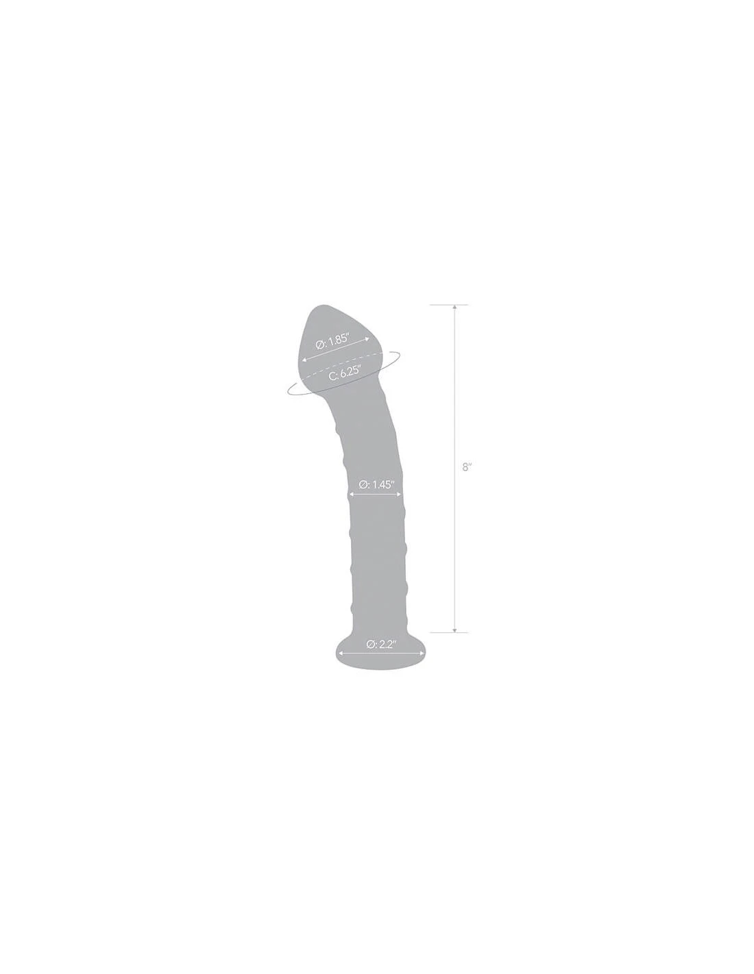 Gläs Glas Mr. Swirly Dildo 20.3 Cm 6 Gläs Glas Mr. Swirly Dildo 20.3 Cm - Afbeelding 6