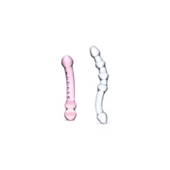 Gläs Glas Pleasure Double Glass Dildo Set