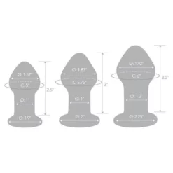 Gläs Glas Pleasure Droplets Anal Training Kit 3 PCS 12 Gläs Glas Pleasure Droplets Anal Training Kit 3 PCS -Aanbiedingen Masturbators Winkel glas pleasure droplets anal training kit 3 pcs 4