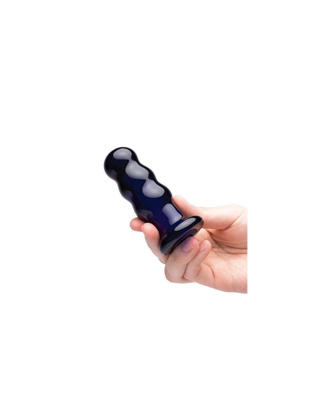 Gläs Glas Rechargeable Remote Controlled Vibrating Beaded Buttplug 2 Gläs Glas Rechargeable Remote Controlled Vibrating Beaded Buttplug - Afbeelding 2
