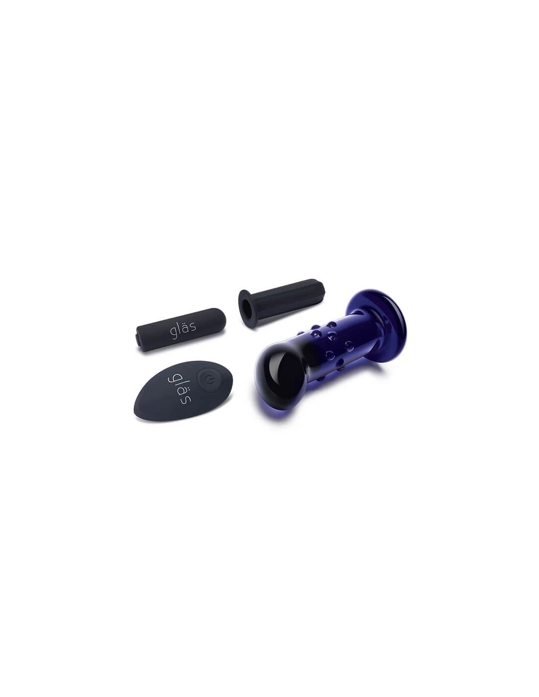 Gläs Glas Rechargeable Remote Controlled Vibrating Dotted G-spot P-spot Plug 2 Gläs Glas Rechargeable Remote Controlled Vibrating Dotted G-spot P-spot Plug - Afbeelding 2