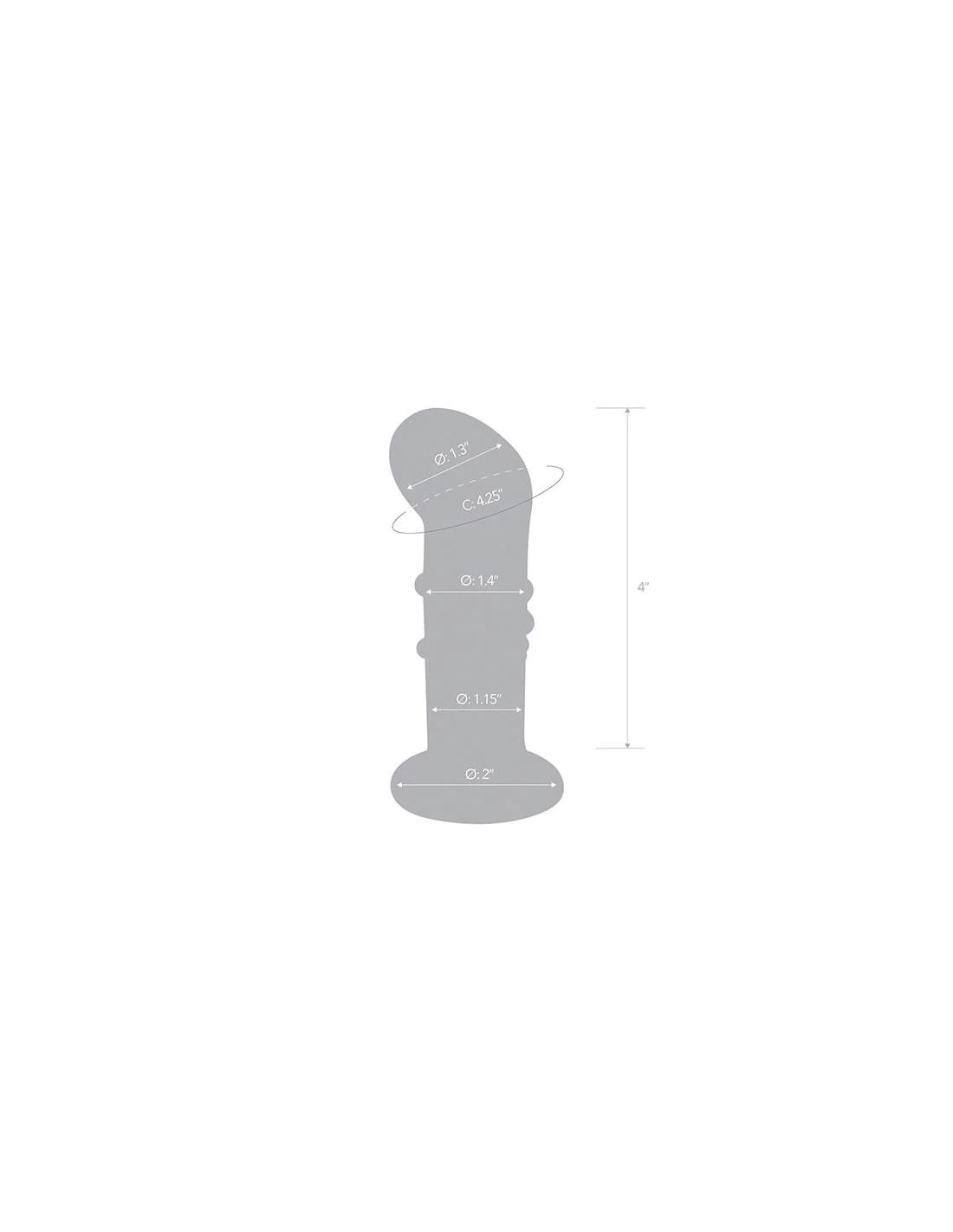 Gläs Glas Rechargeable Remote Controlled Vibrating Dotted G-spot P-spot Plug 7 Gläs Glas Rechargeable Remote Controlled Vibrating Dotted G-spot P-spot Plug - Afbeelding 7