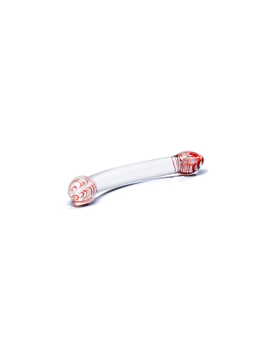 Gläs Glas Red Head Double Glazen Dildo 2 Gläs Glas Red Head Double Glazen Dildo - Afbeelding 2