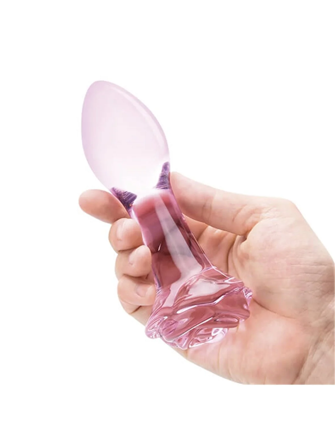 Gläs Glas Rosebud Butt Plug Set 3 PCS 4 Gläs Glas Rosebud Butt Plug Set 3 PCS - Afbeelding 4