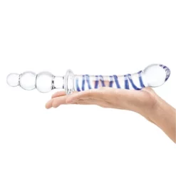 Gläs Glas Twister Dual-Ended Dildo 11 Gläs Glas Twister Dual-Ended Dildo -Aanbiedingen Masturbators Winkel glas twister dual ended dildo 3