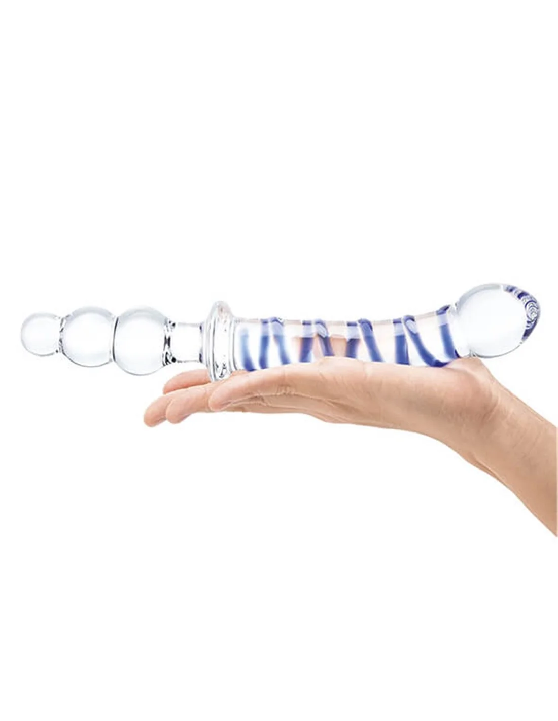 Gläs Glas Twister Dual-Ended Dildo 4 Gläs Glas Twister Dual-Ended Dildo - Afbeelding 4