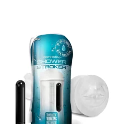 Global Novelties Happy Ending Vibr. Shower Stroker Self Lubricating Mouth