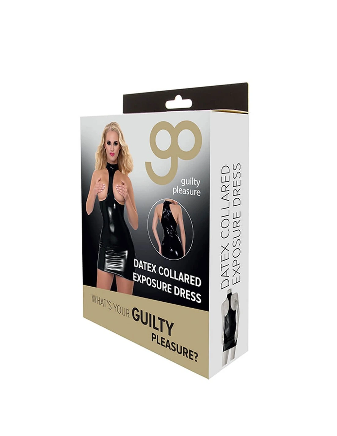 Guilty Pleasure Datex Halterjurk Met Open Cups Zwart XL 3 Guilty Pleasure Datex Halterjurk Met Open Cups Zwart XL - Afbeelding 3