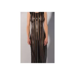 Guilty Pleasure Printed Datex Striped Long Dress L -Aanbiedingen Masturbators Winkel guilty pleasure printed datex striped long dress l 2