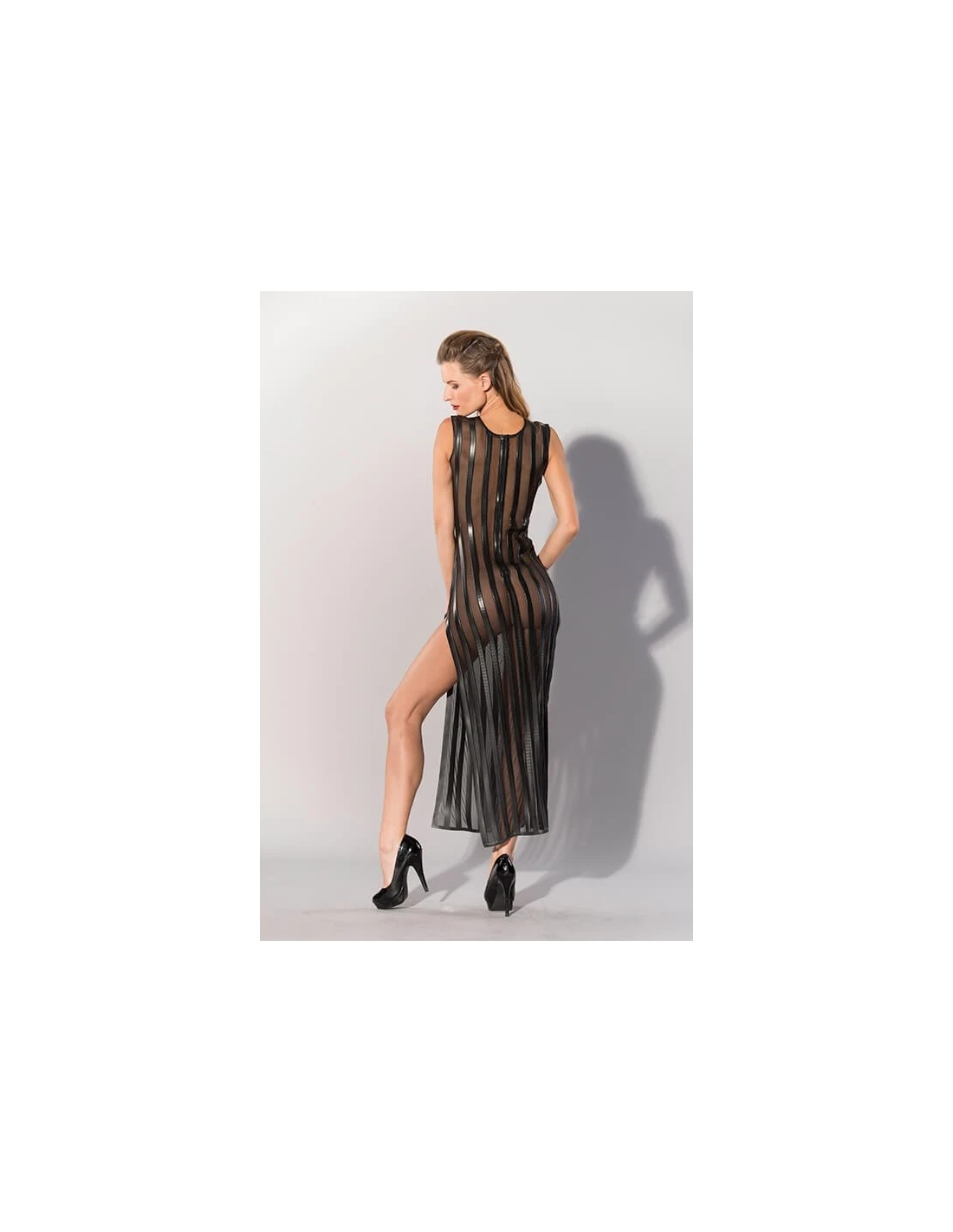 Guilty Pleasure Printed Datex Striped Long Dress S 2 Guilty Pleasure Printed Datex Striped Long Dress S - Afbeelding 2