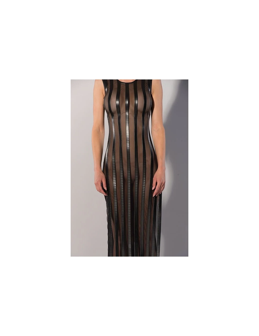 Guilty Pleasure Printed Datex Striped Long Dress S 3 Guilty Pleasure Printed Datex Striped Long Dress S - Afbeelding 3