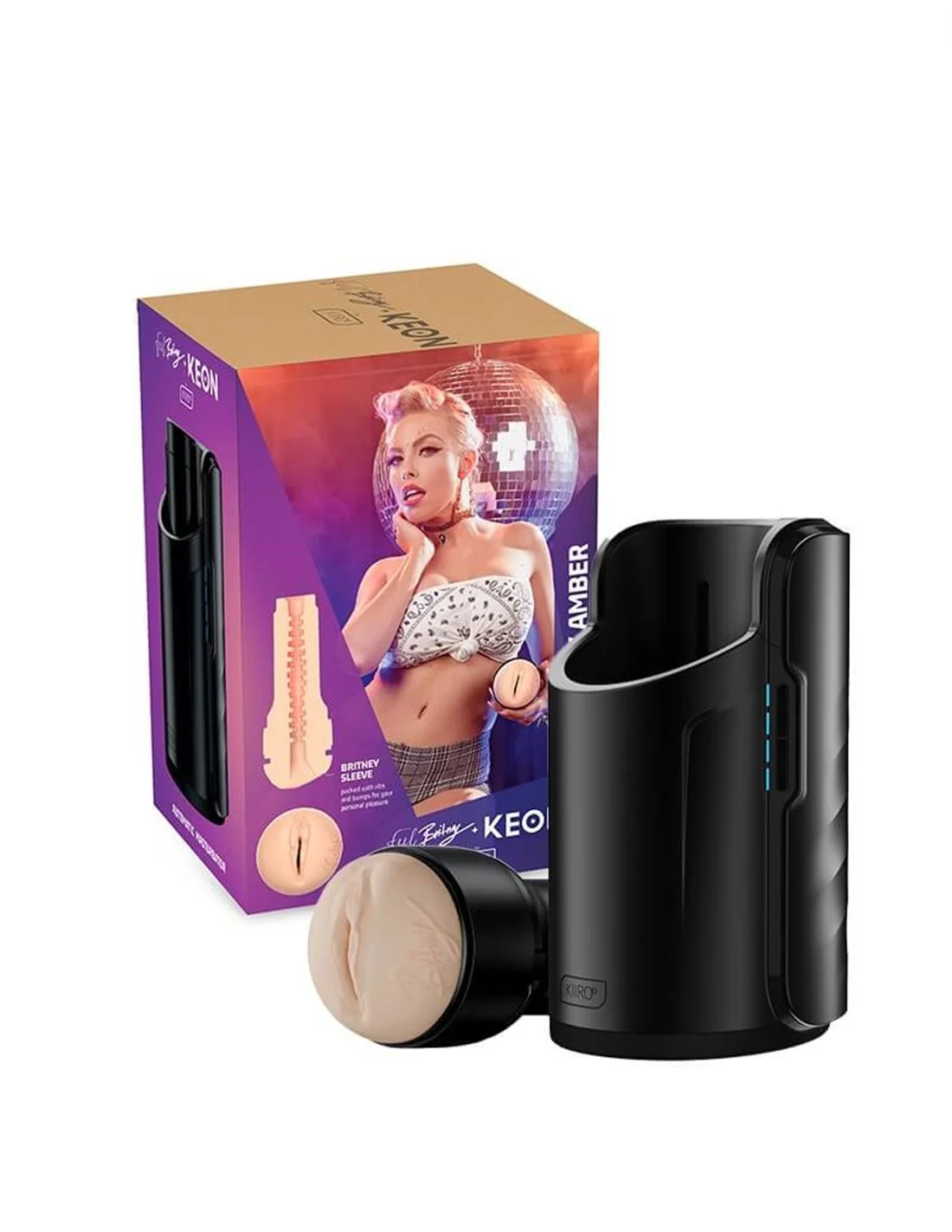 Kiiroo Keon Combo Set With Feel Britney Amber Stroker 5 Kiiroo Keon Combo Set With Feel Britney Amber Stroker - Afbeelding 5