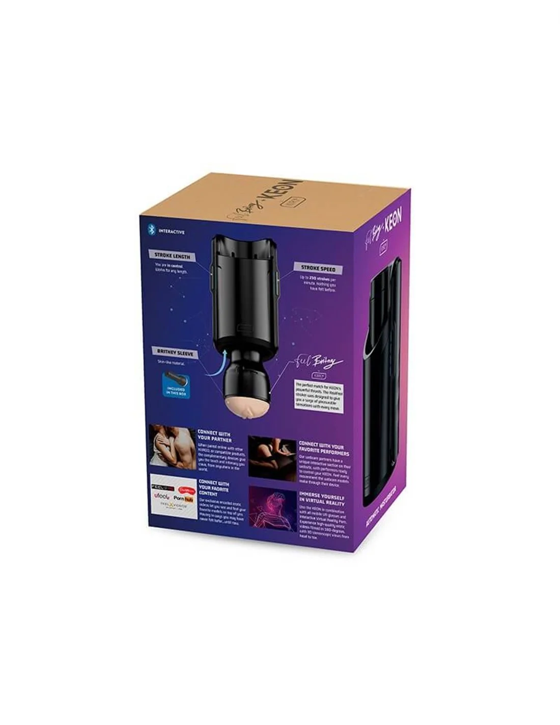 Kiiroo Keon Combo Set With Feel Britney Amber Stroker 7 Kiiroo Keon Combo Set With Feel Britney Amber Stroker - Afbeelding 7