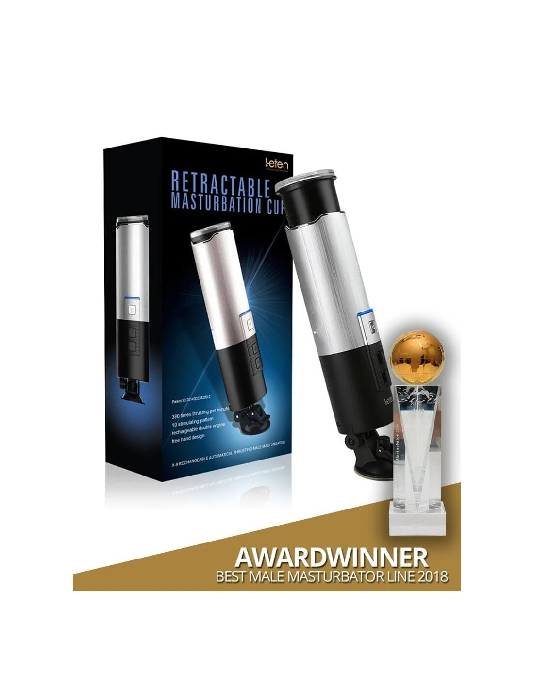 Leten X9 Telescopische Masturbator 7 Leten X9 Telescopische Masturbator - Afbeelding 7