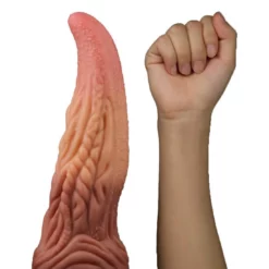 Lovetoy Dildo Met Tong 25.4 Cm Nude Bruin -Aanbiedingen Masturbators Winkel lovetoy dildo met tong 254 cm nude bruin 3