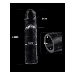LoveToy Flawless Clear Penis Sleeve Plus 5 Cm -Aanbiedingen Masturbators Winkel lovetoy flawless clear penis sleeve plus 5 cm 5