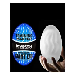 LoveToy Giant Egg Masturbation Egg Blue