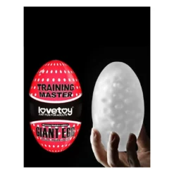 LoveToy Giant Egg Masturbation Egg Red