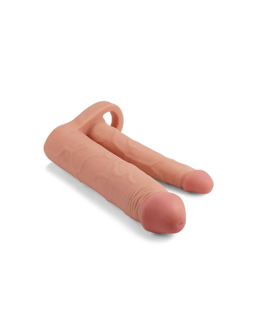 Lovetoy Pleasure X Tender Double Penis Sleeve Plus 5 Cm Nude 3 Lovetoy Pleasure X Tender Double Penis Sleeve Plus 5 Cm Nude - Afbeelding 3