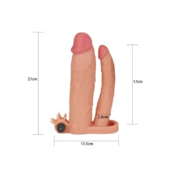 LoveToy Pleasure X Tender Vibrating Double Penissleeve 7.6 Cm -Aanbiedingen Masturbators Winkel lovetoy pleasure x tender vibrating double penissleeve 76 cm 2