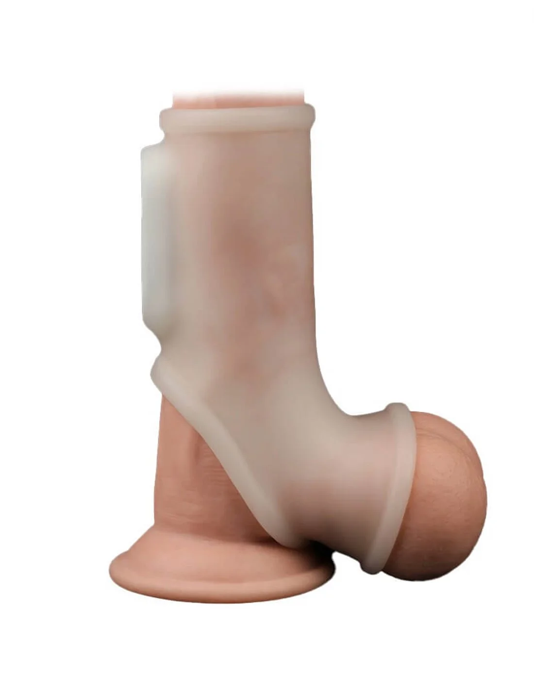 Lovetoy Silk Knights Ring Vibrating Penis Sleeve White 2 Lovetoy Silk Knights Ring Vibrating Penis Sleeve White - Afbeelding 2