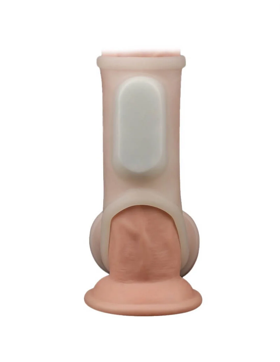 Lovetoy Silk Knights Ring Vibrating Penis Sleeve White 4 Lovetoy Silk Knights Ring Vibrating Penis Sleeve White - Afbeelding 4