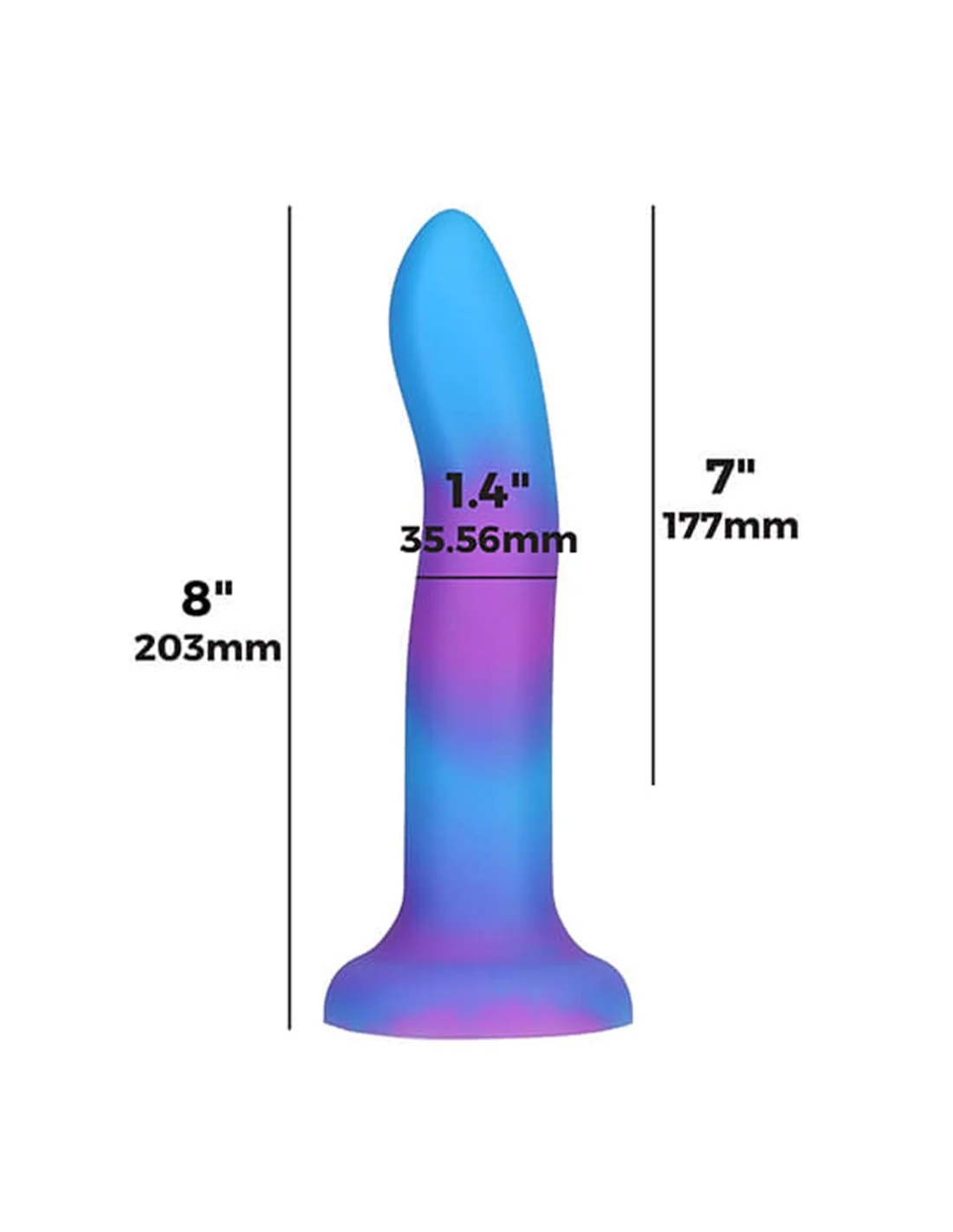 Naked Addiction Rave Dong Blue Purple 4 Naked Addiction Rave Dong Blue Purple - Afbeelding 4