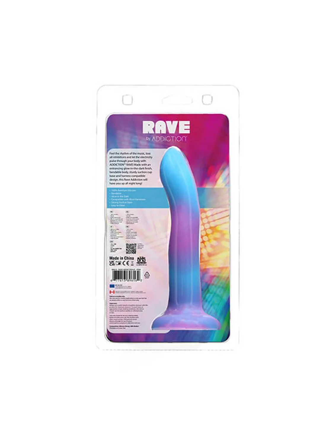 Naked Addiction Rave Dong Blue Purple 8 Naked Addiction Rave Dong Blue Purple - Afbeelding 8