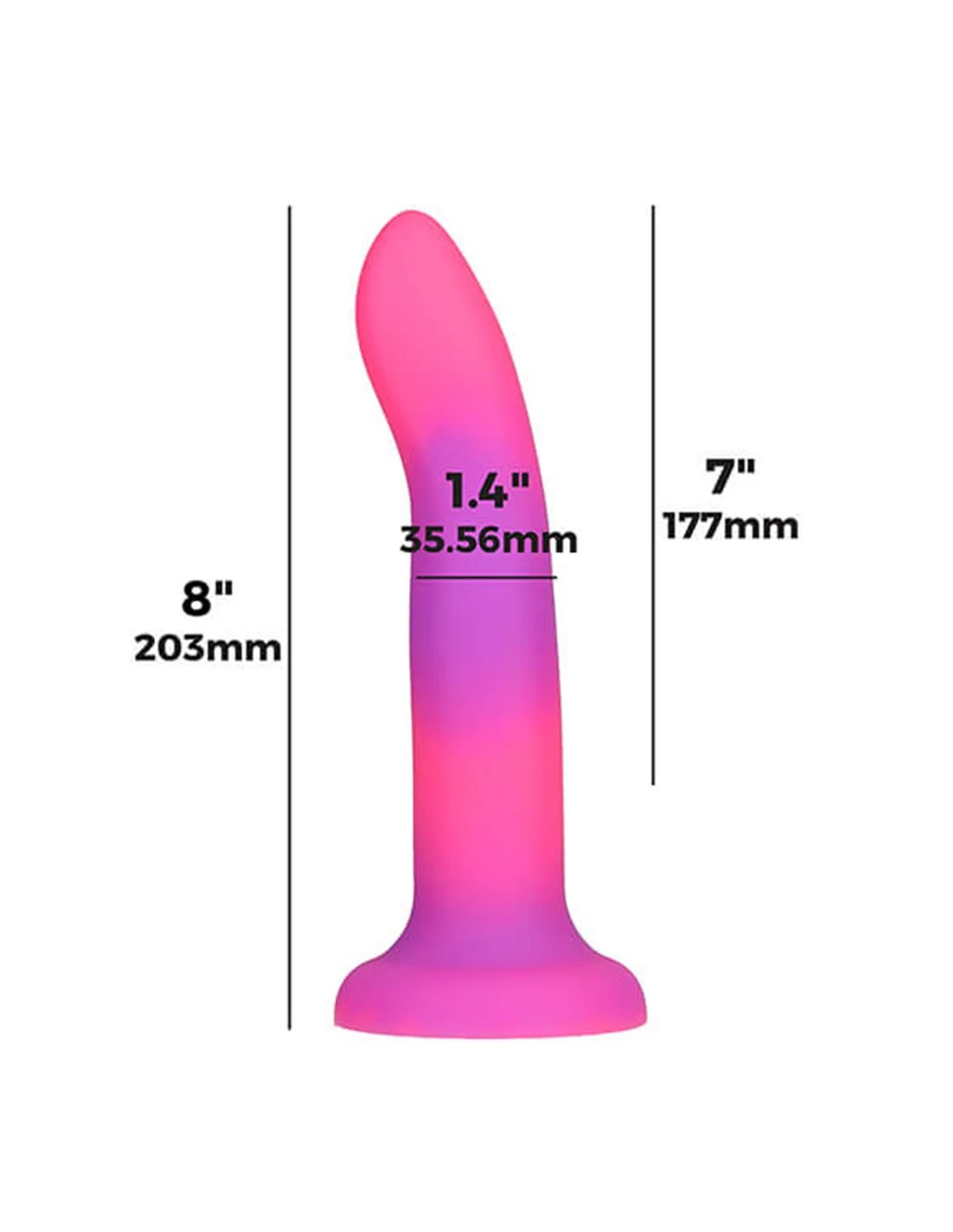 Naked Addiction Rave Dong Pink Purple 4 Naked Addiction Rave Dong Pink Purple - Afbeelding 4