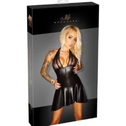 Noir Handmade Wetlook Halterjurk Met Netstof Cups L 7 Noir Handmade Wetlook Halterjurk Met Netstof Cups L -Aanbiedingen Masturbators Winkel noir handmade wetlook halterjurk met netstof cups l 3