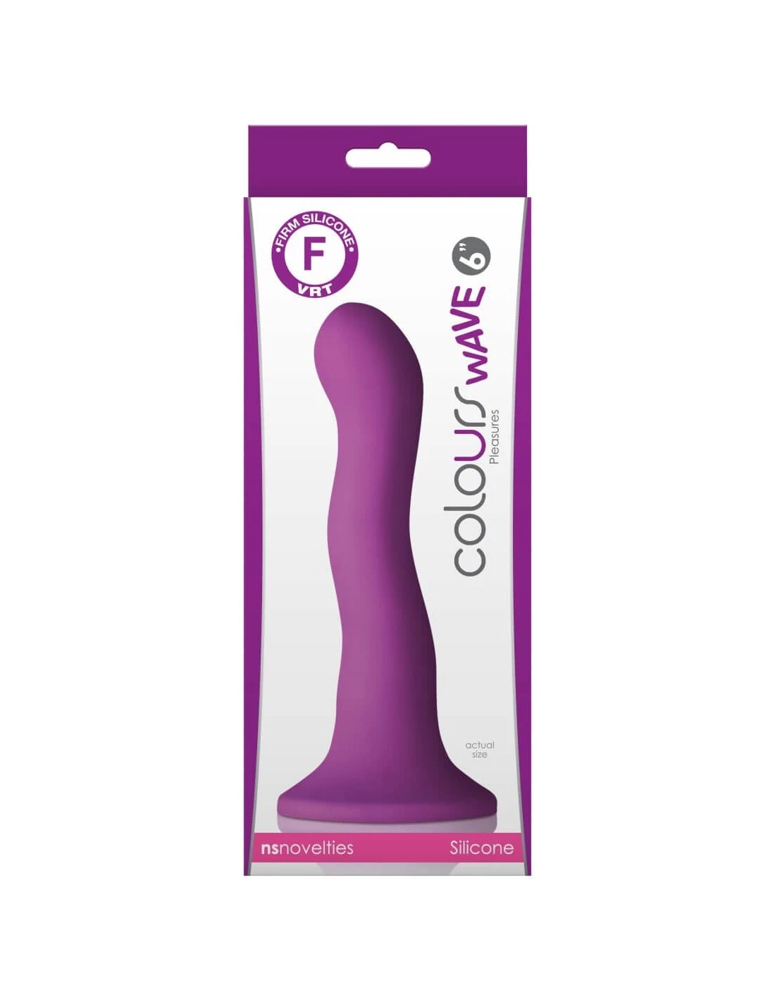 NS Novelties Colours Wave 6 Inch Dildo Purple 2 NS Novelties Colours Wave 6 Inch Dildo Purple - Afbeelding 2