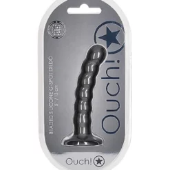 Ouch! Ouch Beaded G-spot Dildo 13 Cm Gun Metal -Aanbiedingen Masturbators Winkel ouch beaded g spot dildo 13 cm gun metal 7