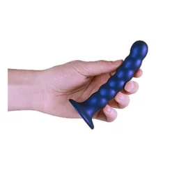 Ouch! Ouch Beaded G-spot Dildo 13 Cm Metalic Blue -Aanbiedingen Masturbators Winkel ouch beaded g spot dildo 13 cm metalic blue 2