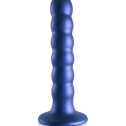 Ouch! Ouch Beaded G-spot Dildo 13 Cm Metalic Blue -Aanbiedingen Masturbators Winkel ouch beaded g spot dildo 13 cm metalic blue 3