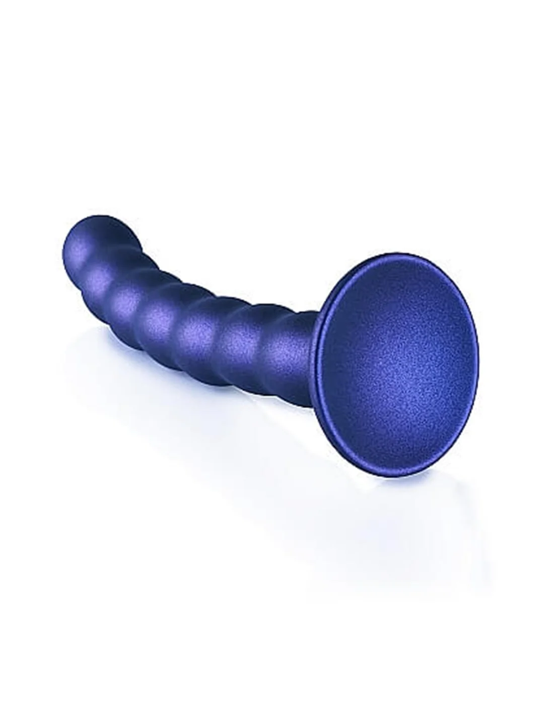 Ouch! Ouch Beaded G-spot Dildo 16.5 Cm Metallic Blue 4 Ouch! Ouch Beaded G-spot Dildo 16.5 Cm Metallic Blue - Afbeelding 4
