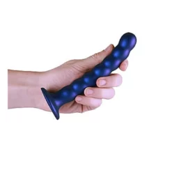 Ouch! Ouch Beaded G-spot Dildo 16.5 Cm Metallic Blue 12 Ouch! Ouch Beaded G-spot Dildo 16.5 Cm Metallic Blue -Aanbiedingen Masturbators Winkel ouch beaded g spot dildo 165 cm metallic blue 4