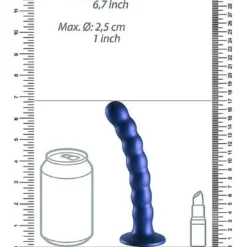 Ouch! Ouch Beaded G-spot Dildo 16.5 Cm Metallic Blue 13 Ouch! Ouch Beaded G-spot Dildo 16.5 Cm Metallic Blue -Aanbiedingen Masturbators Winkel ouch beaded g spot dildo 165 cm metallic blue 5