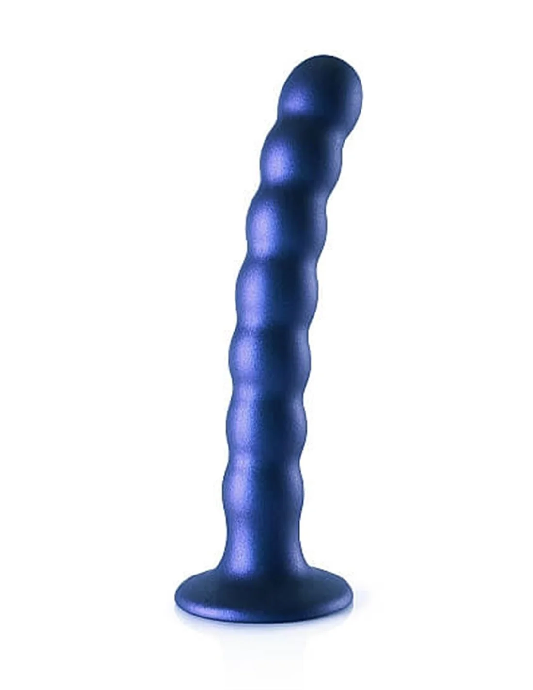Ouch! Ouch Beaded G-spot Dildo 16.5 Cm Metallic Blue 1 Ouch! Ouch Beaded G-spot Dildo 16.5 Cm Metallic Blue