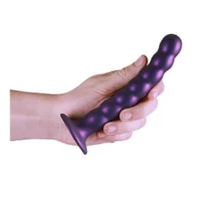 Ouch! Ouch Beaded G-spot Dildo 16.5 Cm Metallic Purple 11 Ouch! Ouch Beaded G-spot Dildo 16.5 Cm Metallic Purple -Aanbiedingen Masturbators Winkel ouch beaded g spot dildo 165 cm metallic purple 3