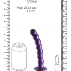 Ouch! Ouch Beaded G-spot Dildo 16.5 Cm Metallic Purple 12 Ouch! Ouch Beaded G-spot Dildo 16.5 Cm Metallic Purple -Aanbiedingen Masturbators Winkel ouch beaded g spot dildo 165 cm metallic purple 4