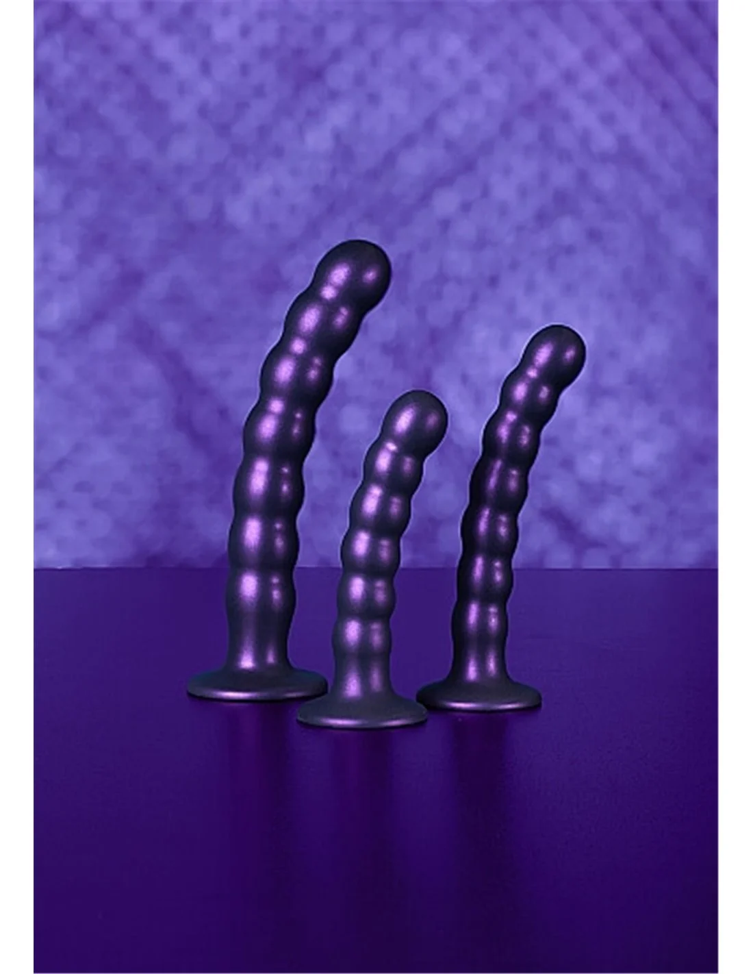 Ouch! Ouch Beaded G-spot Dildo 16.5 Cm Metallic Purple 8 Ouch! Ouch Beaded G-spot Dildo 16.5 Cm Metallic Purple - Afbeelding 8