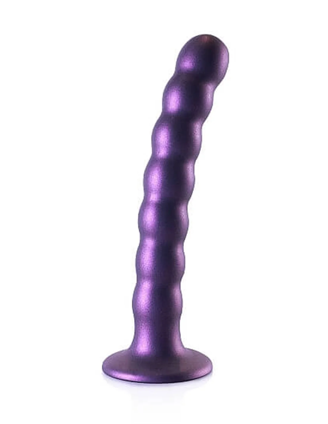 Ouch! Ouch Beaded G-spot Dildo 16.5 Cm Metallic Purple 1 Ouch! Ouch Beaded G-spot Dildo 16.5 Cm Metallic Purple