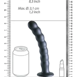 Ouch! Ouch Beaded G-spot Dildo 20.5 Cm Gun Metal -Aanbiedingen Masturbators Winkel ouch beaded g spot dildo 205 cm gun metal 6