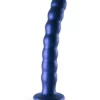 Ouch! Ouch Beaded G-spot Dildo 20.5 Cm Metallic Blue