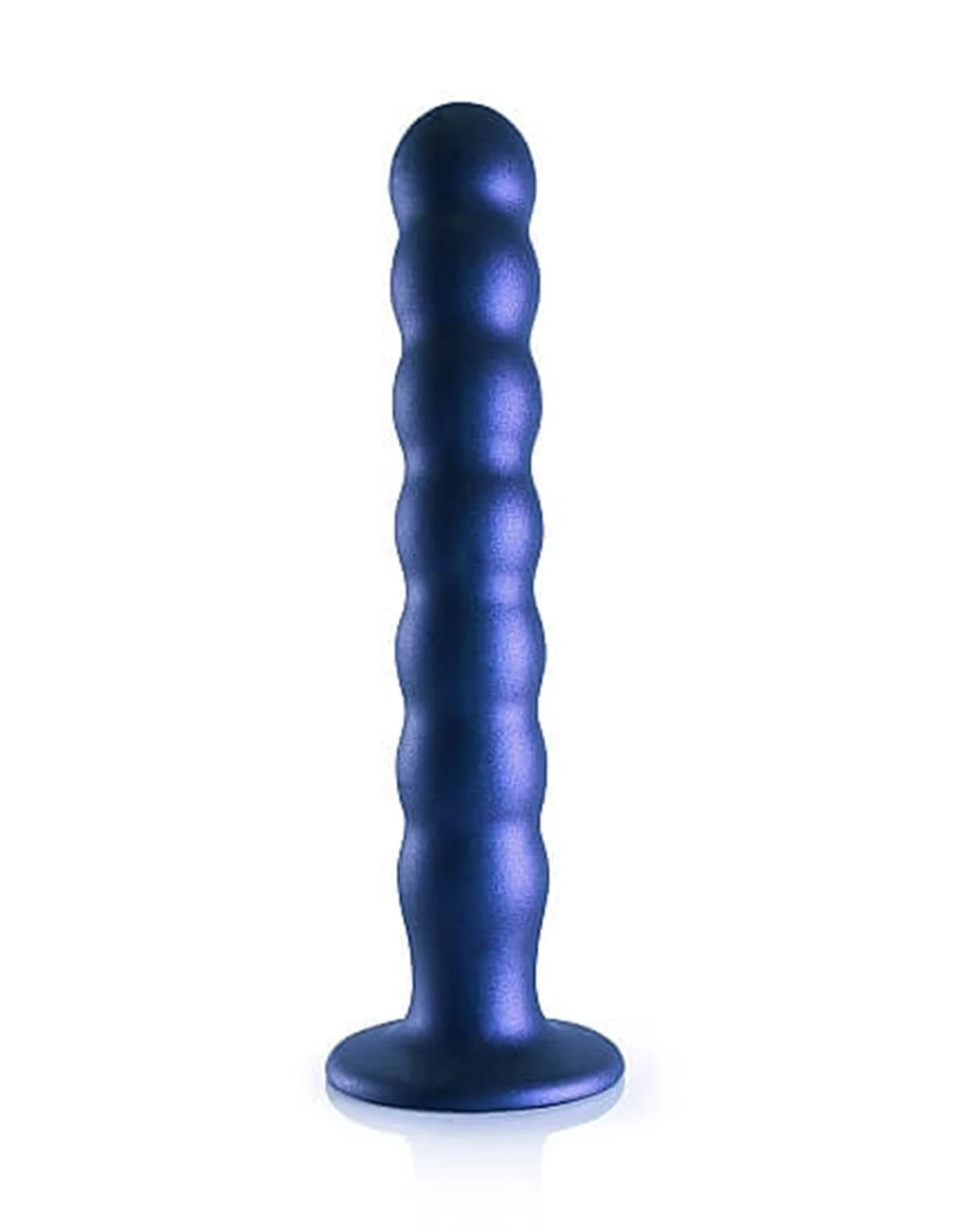 Ouch! Ouch Beaded G-spot Dildo 20.5 Cm Metallic Blue 3 Ouch! Ouch Beaded G-spot Dildo 20.5 Cm Metallic Blue - Afbeelding 3