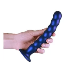 Ouch! Ouch Beaded G-spot Dildo 20.5 Cm Metallic Blue 12 Ouch! Ouch Beaded G-spot Dildo 20.5 Cm Metallic Blue -Aanbiedingen Masturbators Winkel ouch beaded g spot dildo 205 cm metallic blue 4
