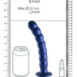 Ouch! Ouch Beaded G-spot Dildo 20.5 Cm Metallic Blue 13 Ouch! Ouch Beaded G-spot Dildo 20.5 Cm Metallic Blue -Aanbiedingen Masturbators Winkel ouch beaded g spot dildo 205 cm metallic blue 5