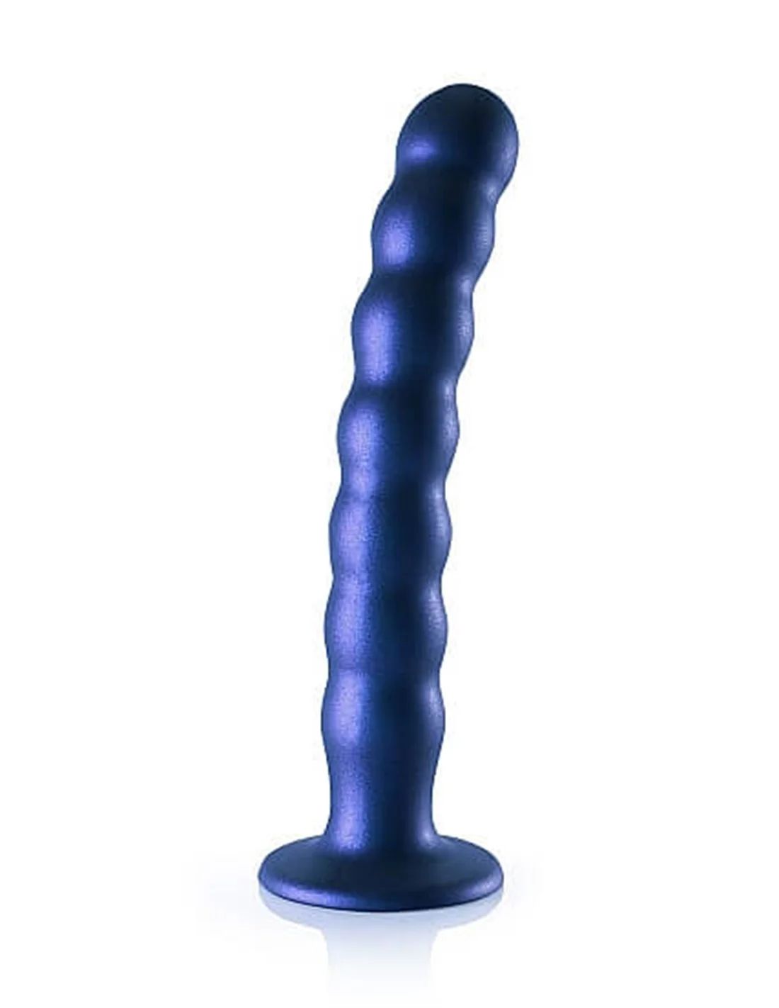 Ouch! Ouch Beaded G-spot Dildo 20.5 Cm Metallic Blue 1 Ouch! Ouch Beaded G-spot Dildo 20.5 Cm Metallic Blue