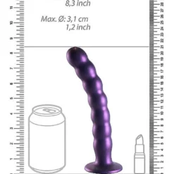 Ouch! Ouch Beaded G-spot Dildo 20.5 Cm Metallic Purple -Aanbiedingen Masturbators Winkel ouch beaded g spot dildo 205 cm metallic purple 5