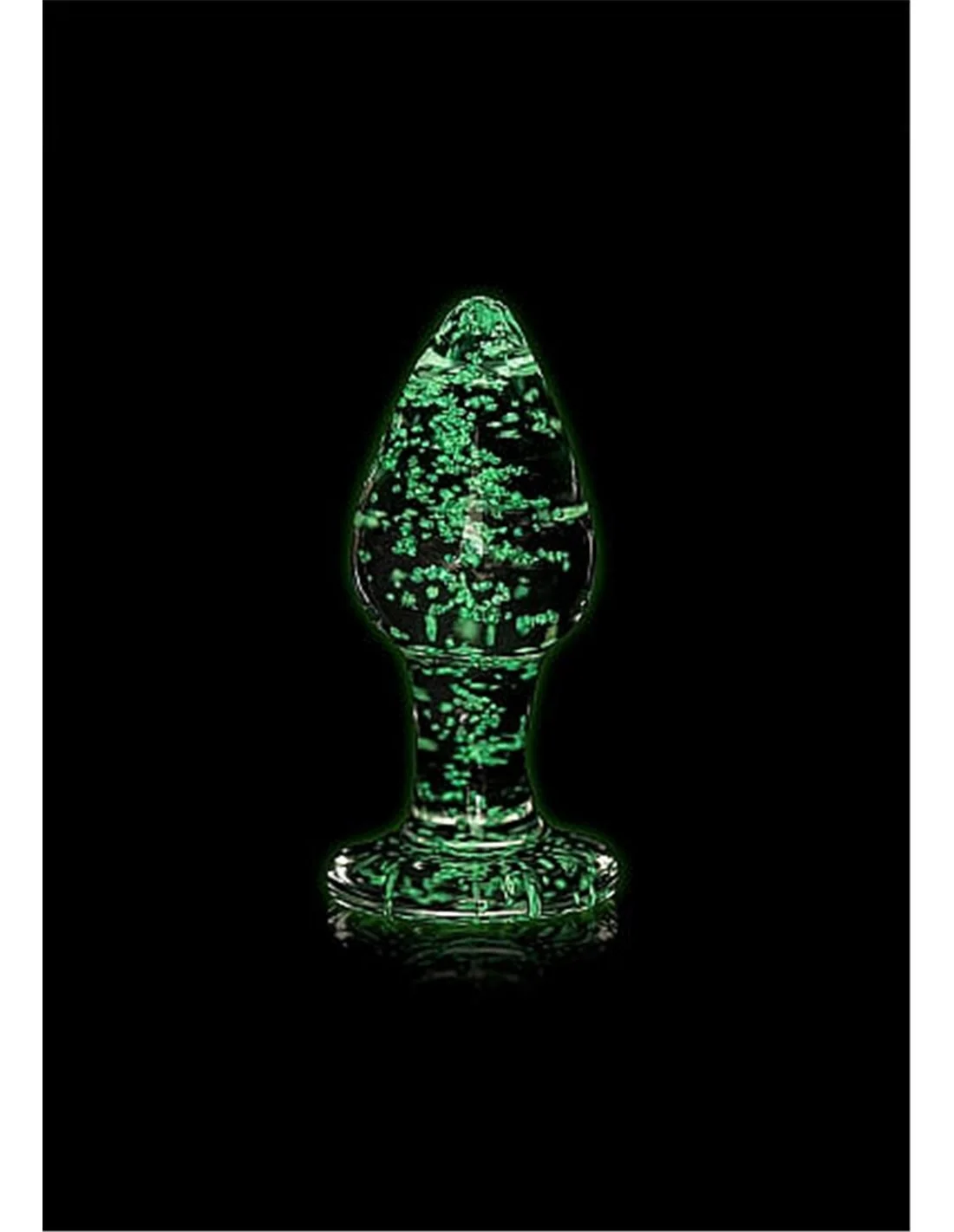 Ouch! Ouch Glass Butt Plug Glow In The Dark Large Clear 2 Ouch! Ouch Glass Butt Plug Glow In The Dark Large Clear - Afbeelding 2